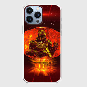 Чехол для iPhone 13 Pro Max с принтом Doom Enternal в Кировске,  |  | Тематика изображения на принте: 3d | doom enternal | игра | компьютерная | логотип | темный | шутер