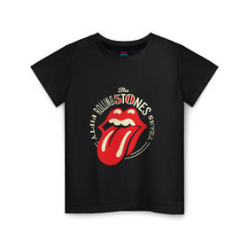 Детская футболка хлопок с принтом Rolling stones в Кировске, 100% хлопок | круглый вырез горловины, полуприлегающий силуэт, длина до линии бедер | roll stone | rolling stone скачать | rolling stones | rolling stones лучшее | the rolling stones | купить футболку rolling stones | рок | рок н ролл | роллин стоунз | футболка rolling stones