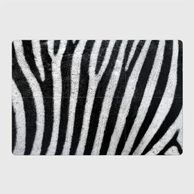 Магнитный плакат 3Х2 с принтом Zebra Skin в Кировске, Полимерный материал с магнитным слоем | 6 деталей размером 9*9 см | animal | black | black white | pattern. | skin | streaks | texture | white | zebra | белый | животное | животные | зебра | полосы | текстура | узор | чёрно белые | чёрный