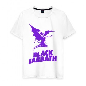 Мужская футболка хлопок с принтом black sabbath в Кировске, 100% хлопок | прямой крой, круглый вырез горловины, длина до линии бедер, слегка спущенное плечо. | black sabbath | black sabbath альбомы | black sabbath песня | black sabbaths | black sabbaths paranoid | rock | блэк саббат | блэк саббат слушать | рок