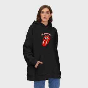 Худи SuperOversize хлопок с принтом the rolling stones в Кировске, 70% хлопок, 30% полиэстер, мягкий начес внутри | карман-кенгуру, эластичная резинка на манжетах и по нижней кромке, двухслойный капюшон
 | roll stone | rolling stone скачать | rolling stones | rolling stones лучшее | the rolling stones | купить футболку rolling stones | рок | рок н ролл | футболка rolling stones