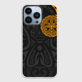 Чехол для iPhone 13 Pro с принтом Polynesian tattoo в Кировске,  |  | polynesian | tattoo | волна | геометрия | завитушка | маори | маска | орнамент. золото | полинезия | татуировка | татуха | трайбл | узор | черепаха | ящерица. солнце