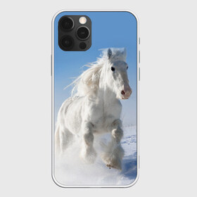 Чехол для iPhone 12 Pro Max с принтом Белый скакун в Кировске, Силикон |  | animal | beautiful | gloss | horse | mane | mustang | muzzle | nature | snow | white | wild | winter | белый | грива | дикий | животное | зима | конь | красивый | лоск | лошадь | мустанг | природа | скакун | снег