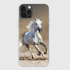 Чехол для iPhone 12 Pro Max с принтом Белый конь в Кировске, Силикон |  | animal | beautiful | desert | gloss | horse | mane | mustang | muzzle | nature | sand | white | wild | белый | грива | дикий | животное | конь | красивый | лоск | лошадь | мустанг | песок | природа | пустыня | скакун