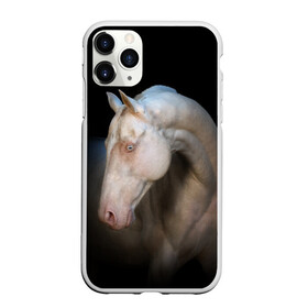 Чехол для iPhone 11 Pro матовый с принтом Белая лошадь в Кировске, Силикон |  | animal | black | breed | horse | muscle | muzzle | strength | unusual | white | белый | животное | конь | лошадь | мышцы | необычный | порода | сила | скакун