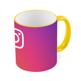Кружка с принтом Instagram в Кировске, керамика | ёмкость 330 мл | instagram | photo | инстаблогер | инстаграм | интернет | сеть | социальная | фото