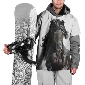 Накидка на куртку 3D с принтом Лошадь в Кировске, 100% полиэстер |  | Тематика изображения на принте: animal | beautiful | black | horse | mane | mustang | muzzle | wild | грива | дикий | животное | конь | красивый | лошадь | мустанг | скакун | черный