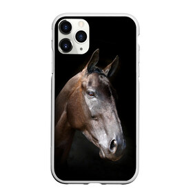 Чехол для iPhone 11 Pro Max матовый с принтом Лошадь в Кировске, Силикон |  | animal | beautiful | black | brown | horse | muzzle | portrait | животное | конь | коричневый | красивый | лошадь | портрет | скакун | черный