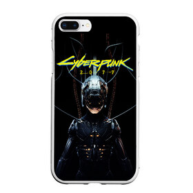 Чехол для iPhone 7Plus/8 Plus матовый с принтом Cyberpunk 2077 в Кировске, Силикон | Область печати: задняя сторона чехла, без боковых панелей | cyberpunk | cyberpunk 2077 | samurai | игры | киану ривз | киберпанк | самурай