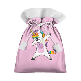 Подарочный 3D мешок с принтом Единорог в Кировске, 100% полиэстер | Размер: 29*39 см | animal | cool | cute | fabulous | horn | horse | magical | pink | rainbow | unicorn | волшебный | единорог | животное | лошадь | милый | прикольный | радуга | рог | розовый | сказочный
