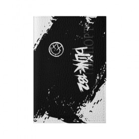 Обложка для паспорта матовая кожа с принтом BLINK-182 в Кировске, натуральная матовая кожа | размер 19,3 х 13,7 см; прозрачные пластиковые крепления | blink | music | rock | блинк | группа | музыка | музыканты | рок