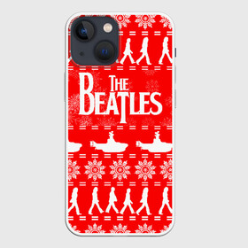 Чехол для iPhone 13 mini с принтом The Beatles (6) в Кировске,  |  | Тематика изображения на принте: beatles | merry christmas | music | rock | the beatles | yellow submarine | битлз | джон леннон | легенда | музыка | новогодний свитшот | новый год | пит бест | рок