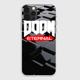 Чехол для iPhone 12 Pro Max с принтом Doom Blocks в Кировске, Силикон |  | Тематика изображения на принте: cacodemon | doom | eternal | вечность | вечный | дум | итёрнал | какодемон | этернал