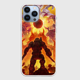 Чехол для iPhone 13 Pro Max с принтом Doom Eternal в Кировске,  |  | Тематика изображения на принте: cacodemon | doom | eternal | вечность | вечный | дум | итёрнал | какодемон | этернал