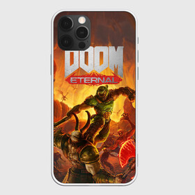 Чехол для iPhone 12 Pro с принтом Doom в Кировске, силикон | область печати: задняя сторона чехла, без боковых панелей | cacodemon | doom | eternal | вечность | вечный | дум | итёрнал | какодемон | этернал