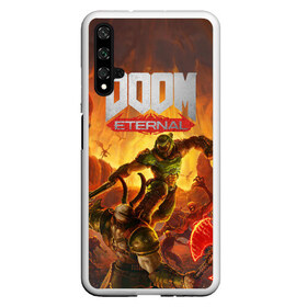 Чехол для Honor 20 с принтом Doom в Кировске, Силикон | Область печати: задняя сторона чехла, без боковых панелей | cacodemon | doom | eternal | вечность | вечный | дум | итёрнал | какодемон | этернал