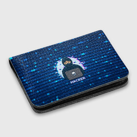Картхолдер с принтом с принтом Хакер в Кировске, натуральная матовая кожа | размер 7,3 х 10 см; кардхолдер имеет 4 кармана для карт; | hacker | hacknet | взлом | виртуальность | кибер | киберпанк | программист | хакер