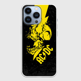 Чехол для iPhone 13 Pro с принтом AC DC HIGH VOLTAGE в Кировске,  |  | ac dc | acdc | high voltage | music | rock | skull | группа | молния | музыка | музыканты | рок | череп