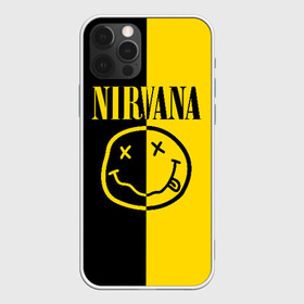 Чехол для iPhone 12 Pro с принтом NIRVANA в Кировске, силикон | область печати: задняя сторона чехла, без боковых панелей | music | nirvana | rip smile | rock | smile | группа | курт кобейн | музыка | нирвана | рок | смайл