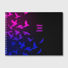 Альбом для рисования с принтом Three Days Grace (1) в Кировске, 100% бумага
 | матовая бумага, плотность 200 мг. | days | days grace | music | rock | three days grace | музыка | рок