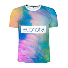 Мужская футболка 3D спортивная с принтом сериал Euphoria в Кировске, 100% полиэстер с улучшенными характеристиками | приталенный силуэт, круглая горловина, широкие плечи, сужается к линии бедра | zendaya | зендея | ру беннетт | сериал euphoria | эйфория