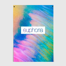 Постер с принтом сериал Euphoria в Кировске, 100% бумага
 | бумага, плотность 150 мг. Матовая, но за счет высокого коэффициента гладкости имеет небольшой блеск и дает на свету блики, но в отличии от глянцевой бумаги не покрыта лаком | zendaya | зендея | ру беннетт | сериал euphoria | эйфория