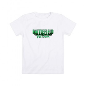 Детская футболка хлопок с принтом BATTLEFIELD VIETNAM в Кировске, 100% хлопок | круглый вырез горловины, полуприлегающий силуэт, длина до линии бедер | 