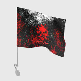 Флаг для автомобиля с принтом CYBERPUNK 2077 в Кировске, 100% полиэстер | Размер: 30*21 см | 2077 | cd projekt red | cyberpunk | cyberpunk 2077 | game | samurai | арт | будущее | видеоигра | игра | киберпанк 2077 | киборг | киборги