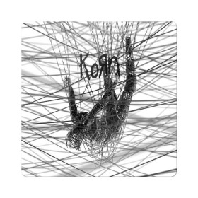 Магнит виниловый Квадрат с принтом Korn: The Nothing в Кировске, полимерный материал с магнитным слоем | размер 9*9 см, закругленные углы | Тематика изображения на принте: alternative | heavy | korn | koяn | metal | rapcore | rock | the nothing | youll never find me | джонатан дэвис | корн | корни | коян | ню метал | нюметал | рок