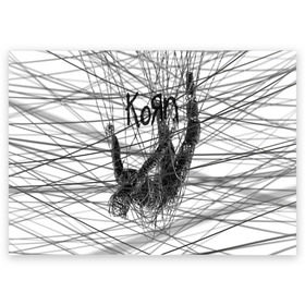 Поздравительная открытка с принтом Korn: The Nothing в Кировске, 100% бумага | плотность бумаги 280 г/м2, матовая, на обратной стороне линовка и место для марки
 | alternative | heavy | korn | koяn | metal | rapcore | rock | the nothing | youll never find me | джонатан дэвис | корн | корни | коян | ню метал | нюметал | рок