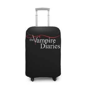 Чехол для чемодана 3D с принтом Дневники Вампира в Кировске, 86% полиэфир, 14% спандекс | двустороннее нанесение принта, прорези для ручек и колес | the vampire diaries | дневники вампира