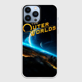 Чехол для iPhone 13 Pro Max с принтом The Outer Worlds в Кировске,  |  | e3 | fallout: new vegas | neverwinter nights | obsidian entertainment | pathfinder | pillars of eternity | the outer worlds | tow | внешние миры | внешний мир | е3 | игра | обсидиан интертеймент