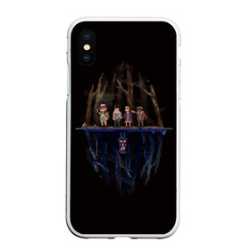 Чехол для iPhone XS Max матовый с принтом Stranger Things PixelArt в Кировске, Силикон | Область печати: задняя сторона чехла, без боковых панелей | pixel | pixelart | stranger things | strangerthings | tv show | tvshow | очень странные дела | сериал