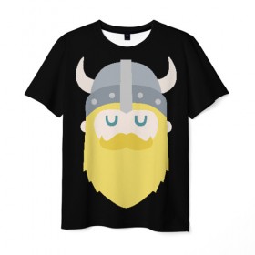 Мужская футболка 3D с принтом Викинги в Кировске, 100% полиэфир | прямой крой, круглый вырез горловины, длина до линии бедер | ragnar lothbrok | vikings | викинги | рагнар