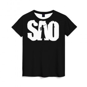 Женская футболка 3D с принтом SAO в Кировске, 100% полиэфир ( синтетическое хлопкоподобное полотно) | прямой крой, круглый вырез горловины, длина до линии бедер | kirito | sao | sword art online | кирито | мастера меча онлайн | сао