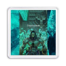 Магнит 55*55 с принтом Darksiders 2 в Кировске, Пластик | Размер: 65*65 мм; Размер печати: 55*55 мм | 3d | 3dвосприятие | action rpg | darksiders 2 | апокалипсис | арт | верблюд | война | всадник | желтый | зеброид | игра | караван | компьютерная | конь | монстры | серый | слешер