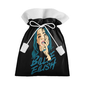 Подарочный 3D мешок с принтом billie eilish в Кировске, 100% полиэстер | Размер: 29*39 см | Тематика изображения на принте: billie eilish | билли айлиш | билли элиш