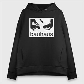 Женское худи Oversize хлопок с принтом Bauhaus в Кировске, френч-терри — 70% хлопок, 30% полиэстер. Мягкий теплый начес внутри —100% хлопок | боковые карманы, эластичные манжеты и нижняя кромка, капюшон на магнитной кнопке | Тематика изображения на принте: bauhaus | goth | gothic | peter murphy | punk | rock | альтернатива | баухаус | баухус | бахус | бухус | готика | готичная | готичный | готы | панк | питер мерфи | пост панк | рок | хардрок