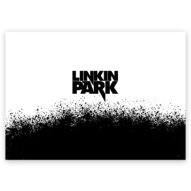 Поздравительная открытка с принтом LINKIN PARK в Кировске, 100% бумага | плотность бумаги 280 г/м2, матовая, на обратной стороне линовка и место для марки
 | Тематика изображения на принте: chester bennington | linkin park | mike shinoda | линкин парк