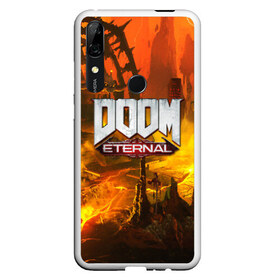 Чехол для Honor P Smart Z с принтом DOOM ETERNAL в Кировске, Силикон | Область печати: задняя сторона чехла, без боковых панелей | doom | doom eternal | game | дум