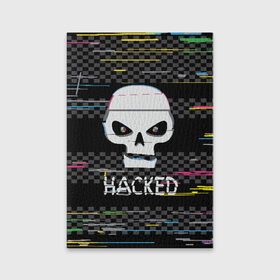 Обложка для паспорта матовая кожа с принтом Hacked в Кировске, натуральная матовая кожа | размер 19,3 х 13,7 см; прозрачные пластиковые крепления | Тематика изображения на принте: hacker | hacknet | взлом | виртуальность | кибер | киберпанк | программист | хакер
