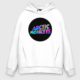 Мужское худи Oversize хлопок с принтом ARCTIC MONKEYS в Кировске, френч-терри — 70% хлопок, 30% полиэстер. Мягкий теплый начес внутри —100% хлопок | боковые карманы, эластичные манжеты и нижняя кромка, капюшон на магнитной кнопке | arctic monkeys | арктик манкис | арктические мартышки