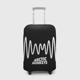 Чехол для чемодана 3D с принтом ARCTIC MONKEYS в Кировске, 86% полиэфир, 14% спандекс | двустороннее нанесение принта, прорези для ручек и колес | arctic monkeys | арктик манкис | арктические мартышки