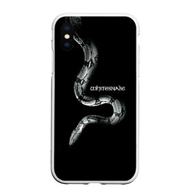 Чехол для iPhone XS Max матовый с принтом WHITESNAKE в Кировске, Силикон | Область печати: задняя сторона чехла, без боковых панелей | Тематика изображения на принте: whitesnake | ws | белая змея | блюз | вайт | вайтснек | вс | глэм | джоэл хокстра | дэвид ковердэйл | майкл девин | метал | микеле луппи | реб бич | рок группа | снек | томми олдридж | хард | хеви