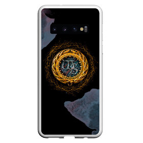 Чехол для Samsung Galaxy S10 с принтом WHITESNAKE в Кировске, Силикон | Область печати: задняя сторона чехла, без боковых панелей | Тематика изображения на принте: whitesnake | ws | белая змея | блюз | вайт | вайтснек | вс | глэм | джоэл хокстра | дэвид ковердэйл | майкл девин | метал | микеле луппи | реб бич | рок группа | снек | томми олдридж | хард | хеви