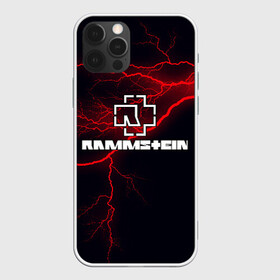 Чехол для iPhone 12 Pro с принтом Rammstein. в Кировске, силикон | область печати: задняя сторона чехла, без боковых панелей | 3d | hard | logo | metal | music | rammstein | rock | гроза | знак | иллюстрация | лого | метал | молния | музыка | рамштайн | рок | символ | текстура