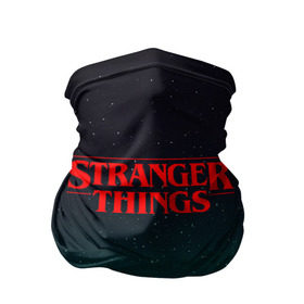 Бандана-труба 3D с принтом STRANGER THINGS в Кировске, 100% полиэстер, ткань с особыми свойствами — Activecool | плотность 150‒180 г/м2; хорошо тянется, но сохраняет форму | stranger things | очень странные дела