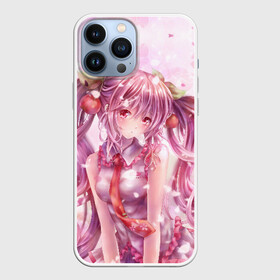 Чехол для iPhone 13 Pro Max с принтом Ванильная Hatsune Miku в Кировске,  |  | anime | character | geisha | hatsune miku | japan | kimono | manga | style | аниме | вокалоид | девушки | манга | мульт | оружие | сёдзё | сериал | хатсуне мику