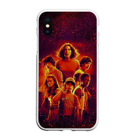 Чехол для iPhone XS Max матовый с принтом STRANGER THINGS - 3 сезон в Кировске, Силикон | Область печати: задняя сторона чехла, без боковых панелей | 011 | down | eleven | netflix | season | series | strange | stranger | things | upside | дела | дина | загадочные | монстр | монстры | одиннадцать | очень | сезон | сериал | сериалы | события | странные | ужасы