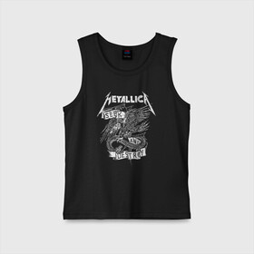 Детская майка хлопок с принтом Metallica в Кировске,  |  | metalica | metallica | группа | джеймс хэтфилд | кирк хэмметт | ларс ульрих | метал | металика | металлика | миталика | музыка | роберт трухильо | рок | трэш | трэшметал | хард | хеви